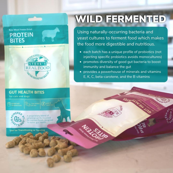 Steve's Real Food Protein Bites - Freeze Dried Lamb Treats For Dog and Cats - 4oz (113.4g)