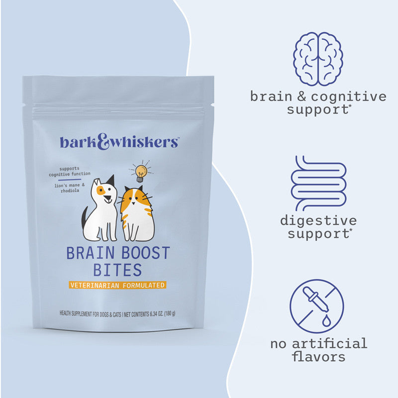 Bark & Whiskers® Brain Boost Bites (180g)