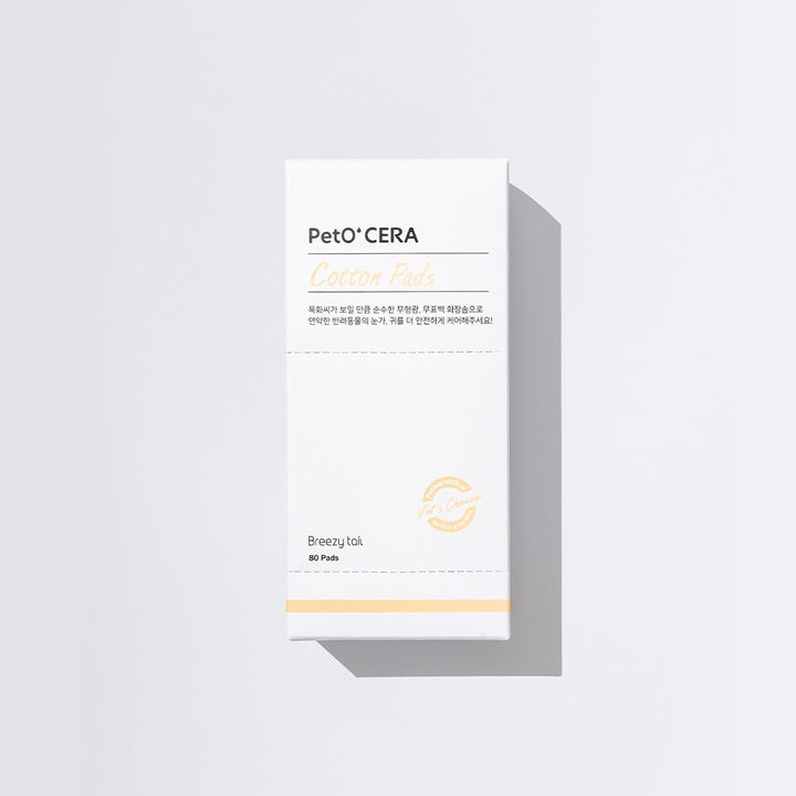 PetOCERA Cotton Pads (100% Pure Cotton) - Ultra-soft, lint-free cotton pads for grooming & skincare