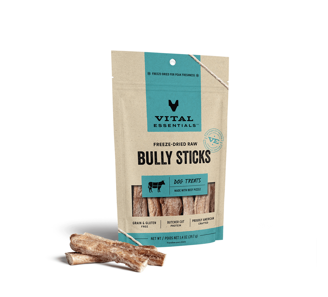 Vital Essentials® Freeze-Dried Bully Sticks Dog Treats, 1.4 oz