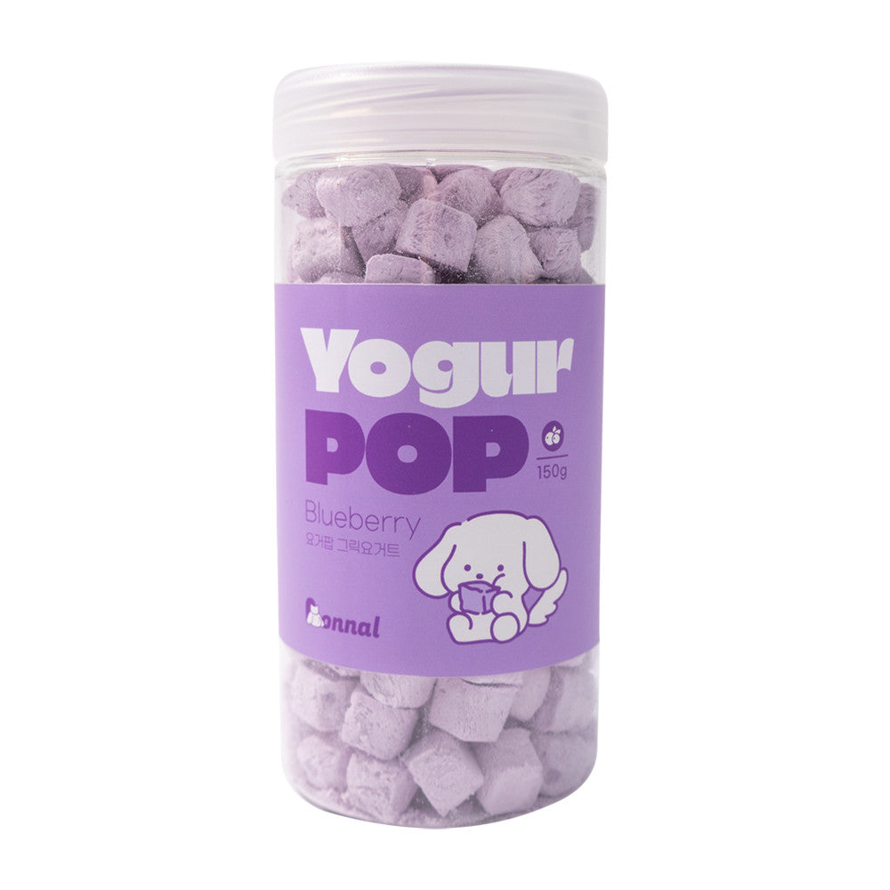 Onnal Yogur Pop - Freeze Dried Greek Yogurt Bites 150g (3 Flavors - Plain, Blueberry, Strawberry) Made in Korea