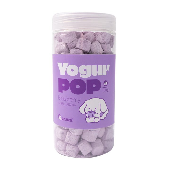 Onnal Yogur Pop - Freeze Dried Greek Yogurt Bites 150g (3 Flavors - Plain, Blueberry, Strawberry) Made in Korea