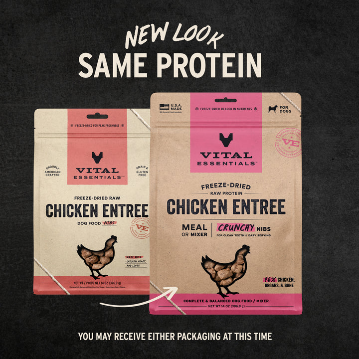 Vital Essentials® Freeze-Dried Raw Chicken Entree Dog Food Mini Nibs 14oz