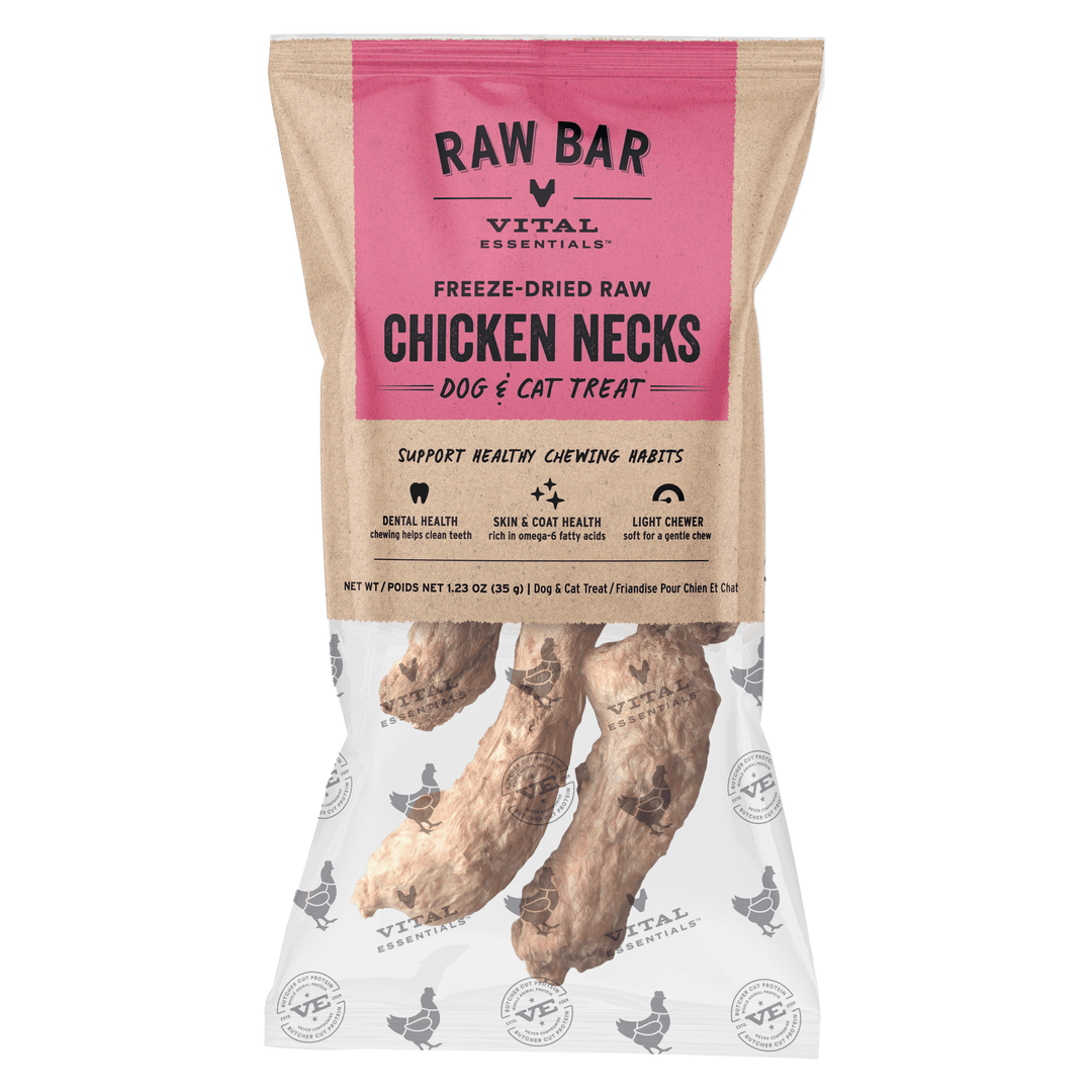 Vital Essentials RAW BAR (individually packed) - premium freeze dried chews from USA. Beef bully sticks, Moo sticks, duck and turkey necks.