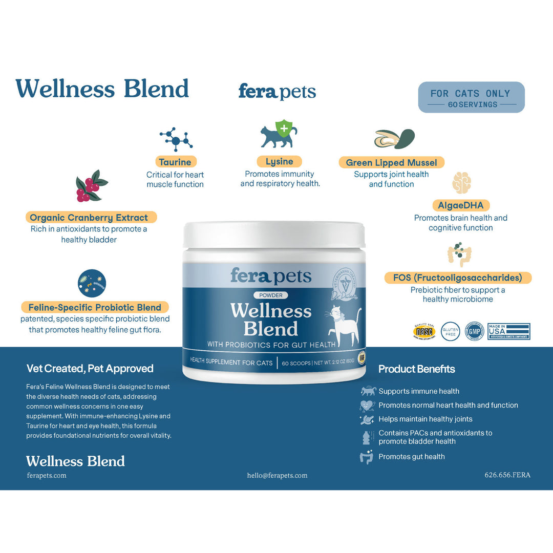 [NEW!] Fera Pets Wellness Blend Supplement for Cats (60g)