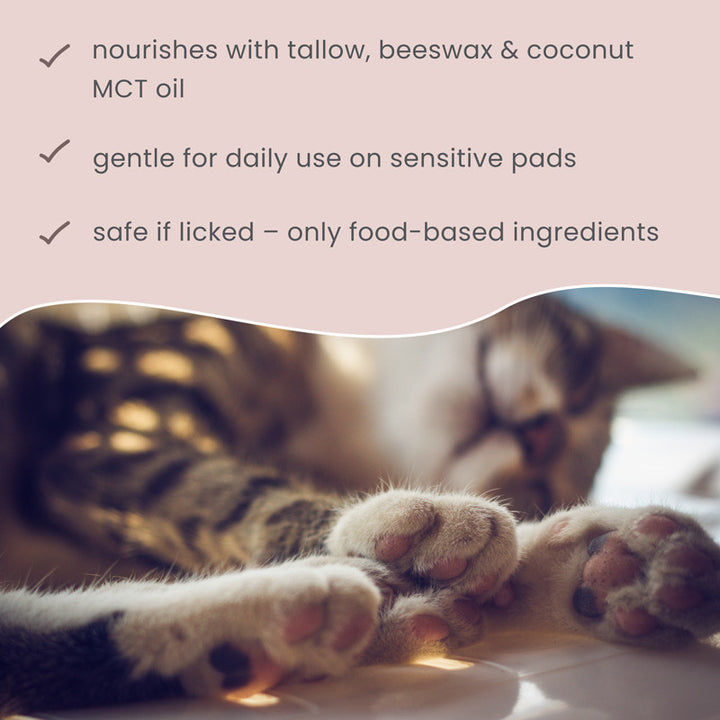 [ NEW! ] Bark & Whiskers Paw Plus Tallow Balm for Dogs and Cats, 2oz/56g. Unscented, soothes and moisturizes