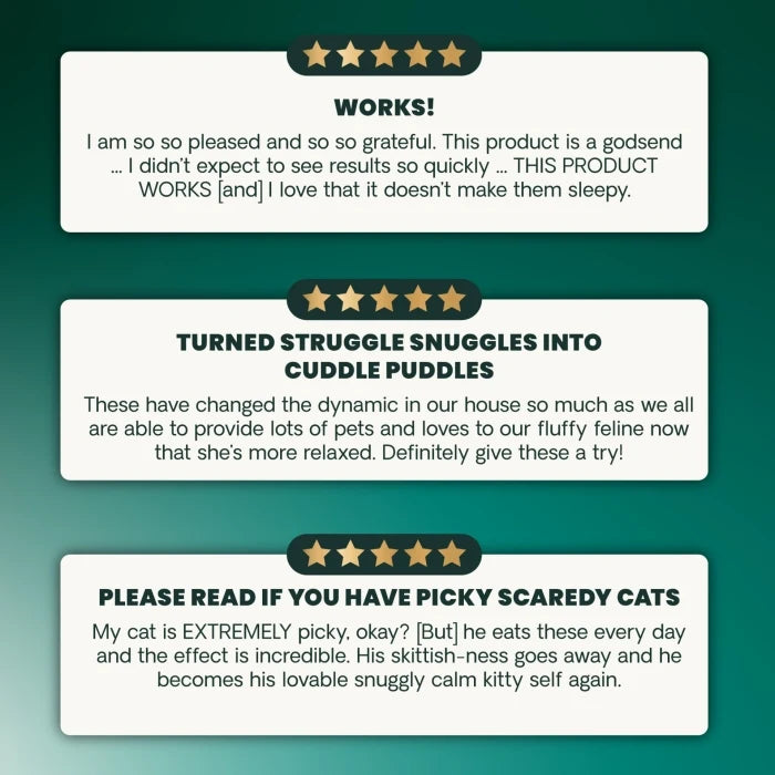 VetriScience ® Calm & Confident - 30 Chicken Flavored Chews, formally Composure™ Calming Supplement for Cats (30 chews)
