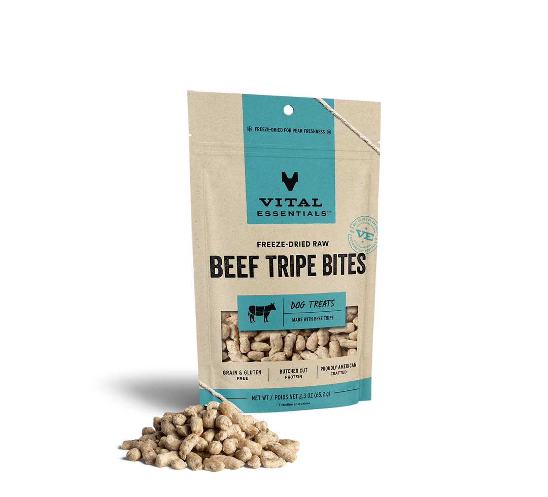 Vital Essentials® Freeze-Dried Beef Tripe Bites Dog Treats, 2.3 oz