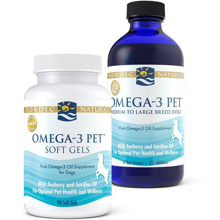 Nordic Naturals Omega-3 for Cats And Dogs (60ml to 473ml / Soft Gels). Small breeds to large breeds. Omega3 Supplement
