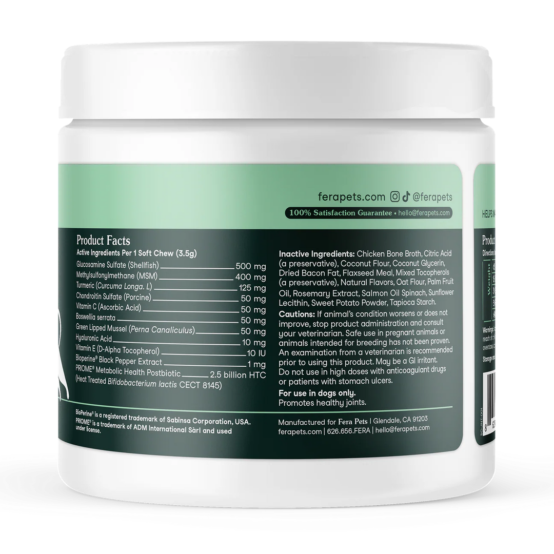 Fera Pets Hip & Joint for Dogs (11.1oz - 315g)