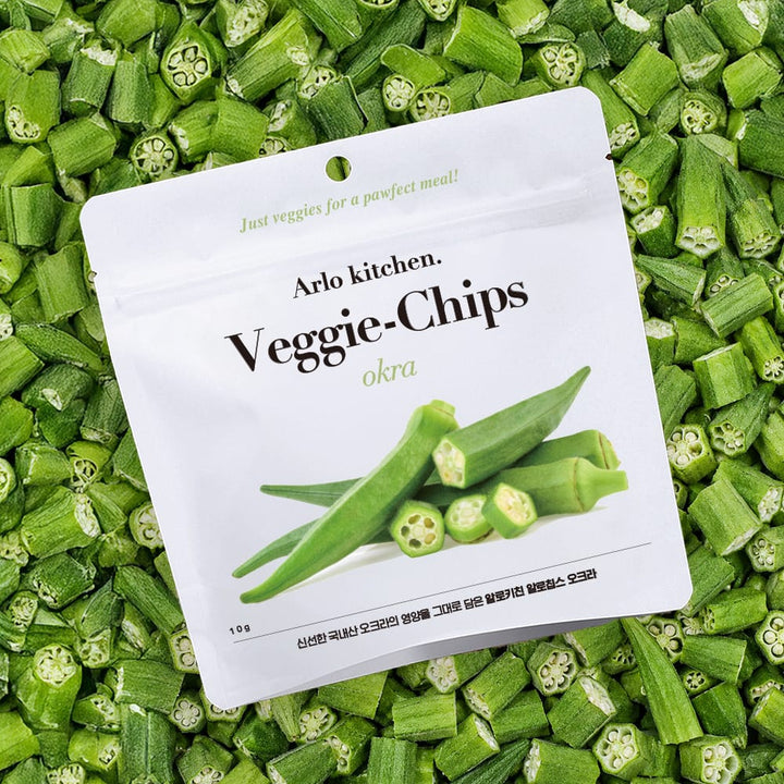 Arlo Kitchen Veggie and Fruit Chips Treats for Dogs (Made in Korea)