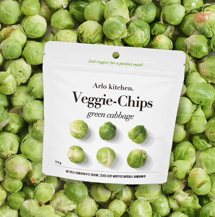 Arlo Kitchen Veggie and Fruit Chips Treats for Dogs (Made in Korea)