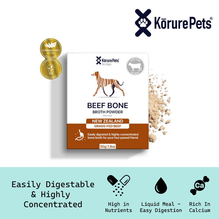 Kōrure Pets Dog Beef Bone Broth - 50g Powder