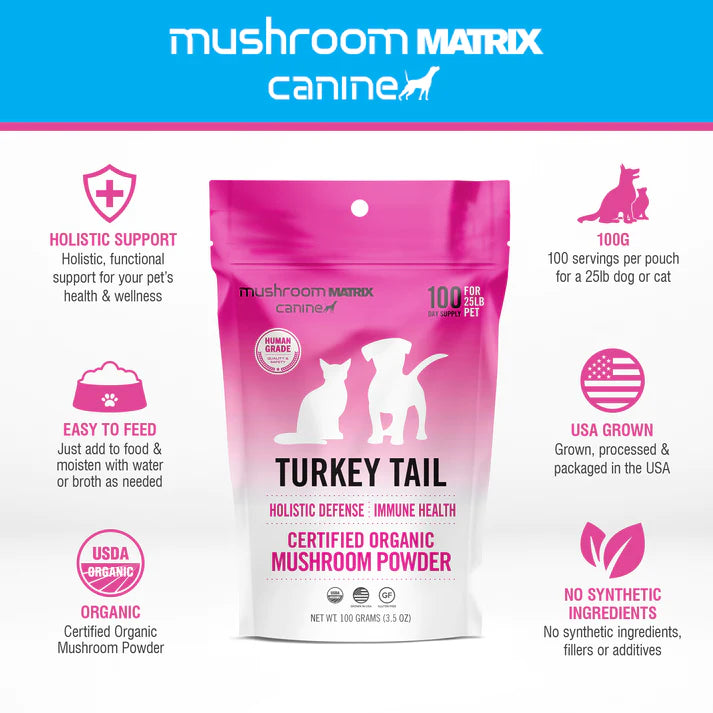 Mushroom Matrix Canine Turkey Tail Matrix - Holistic Immune Support