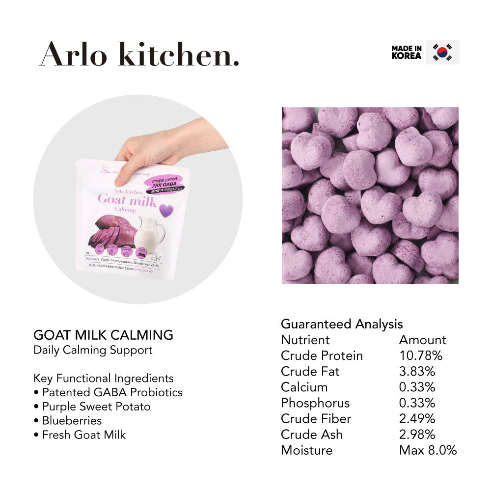 [ NEW! ] Arlo Kitchen Goat Milk Functional Treats - Premium Fresh Goat Milk Functional Freeze Dried Snacks for Dogs & Cats