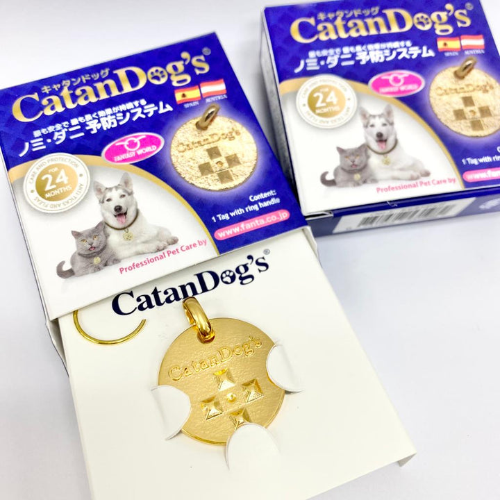 CatanDog’s® Medal Tag - Natural, effective tick and flea repellant for cats and dogs