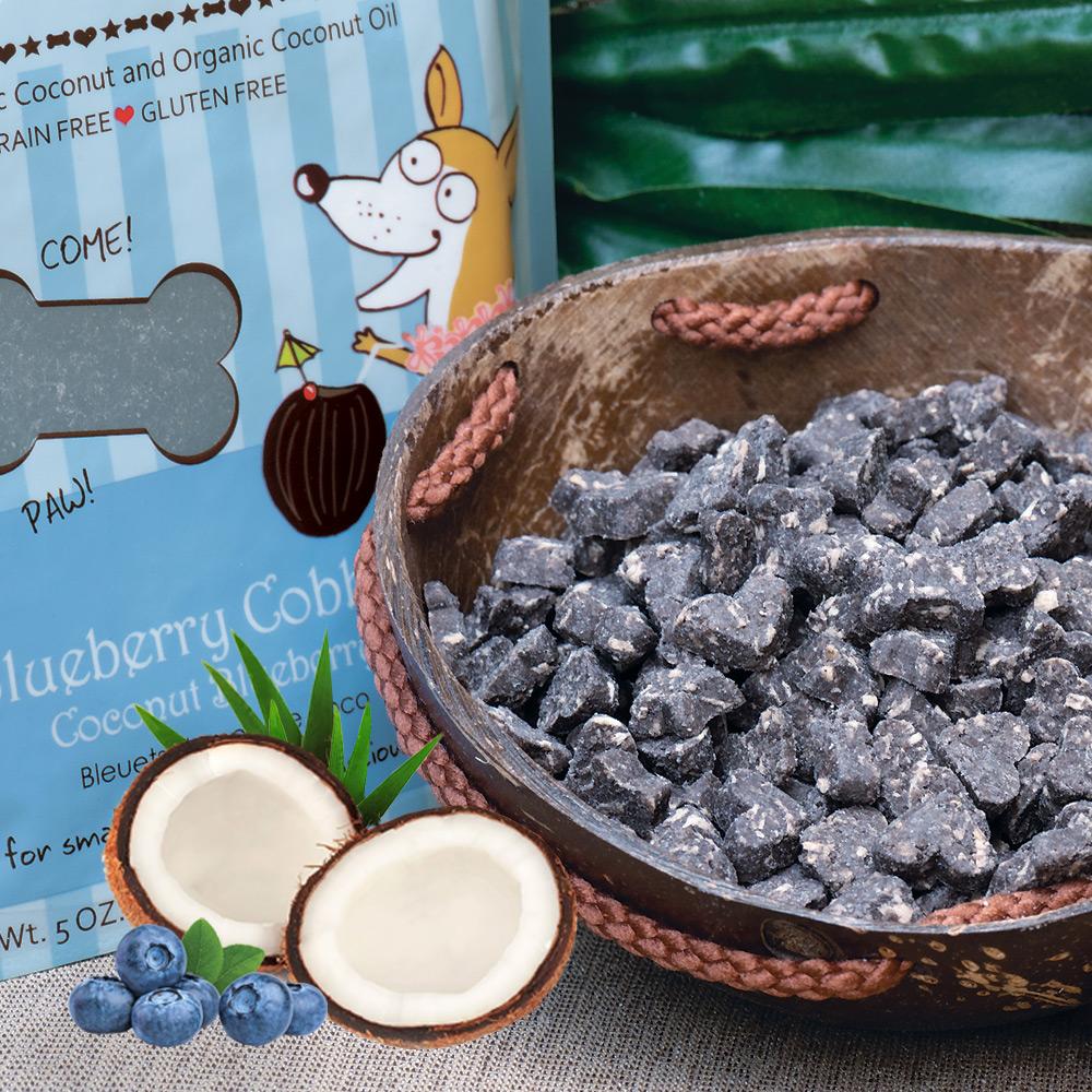 CocoTherapy® Coco-Charms Training Treats Blueberry Cobbler (141g) - Organic Training Treat for dogs