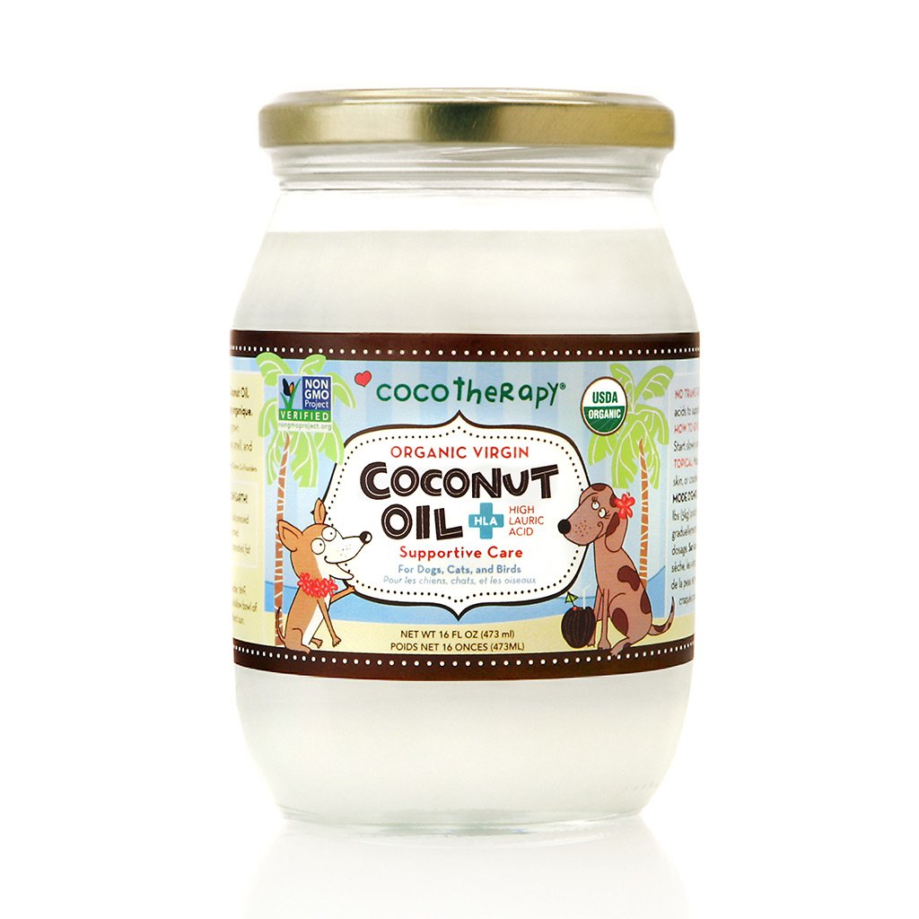 CocoTherapy® Virgin Coconut Oil - USDA Certified Organic Coconut Oil for dogs, cats, & birds