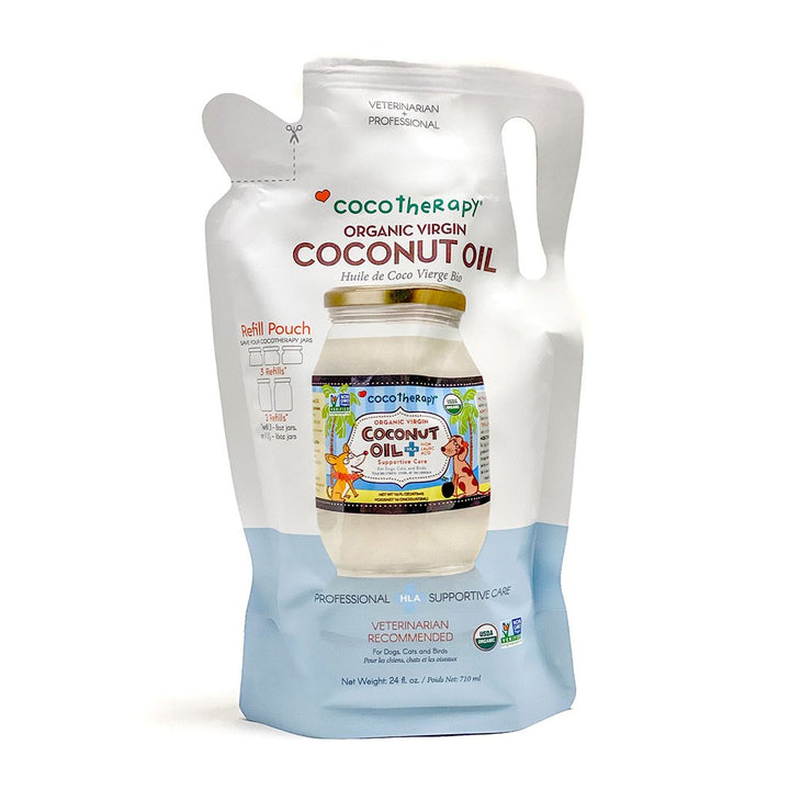 CocoTherapy® Virgin Coconut Oil - USDA Certified Organic Coconut Oil for dogs, cats, & birds