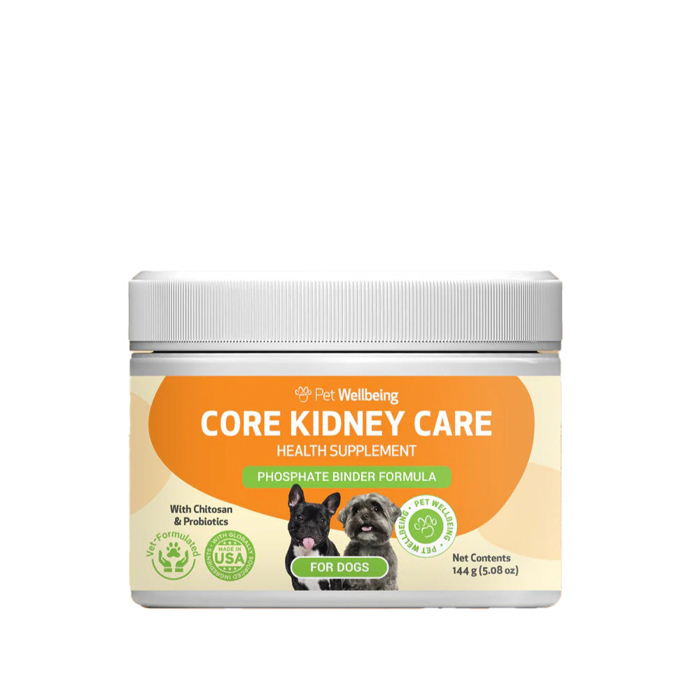 Pet Wellbeing Core Kidney Care (144g) - Daily Phosphate Binder for Cats & Dogs