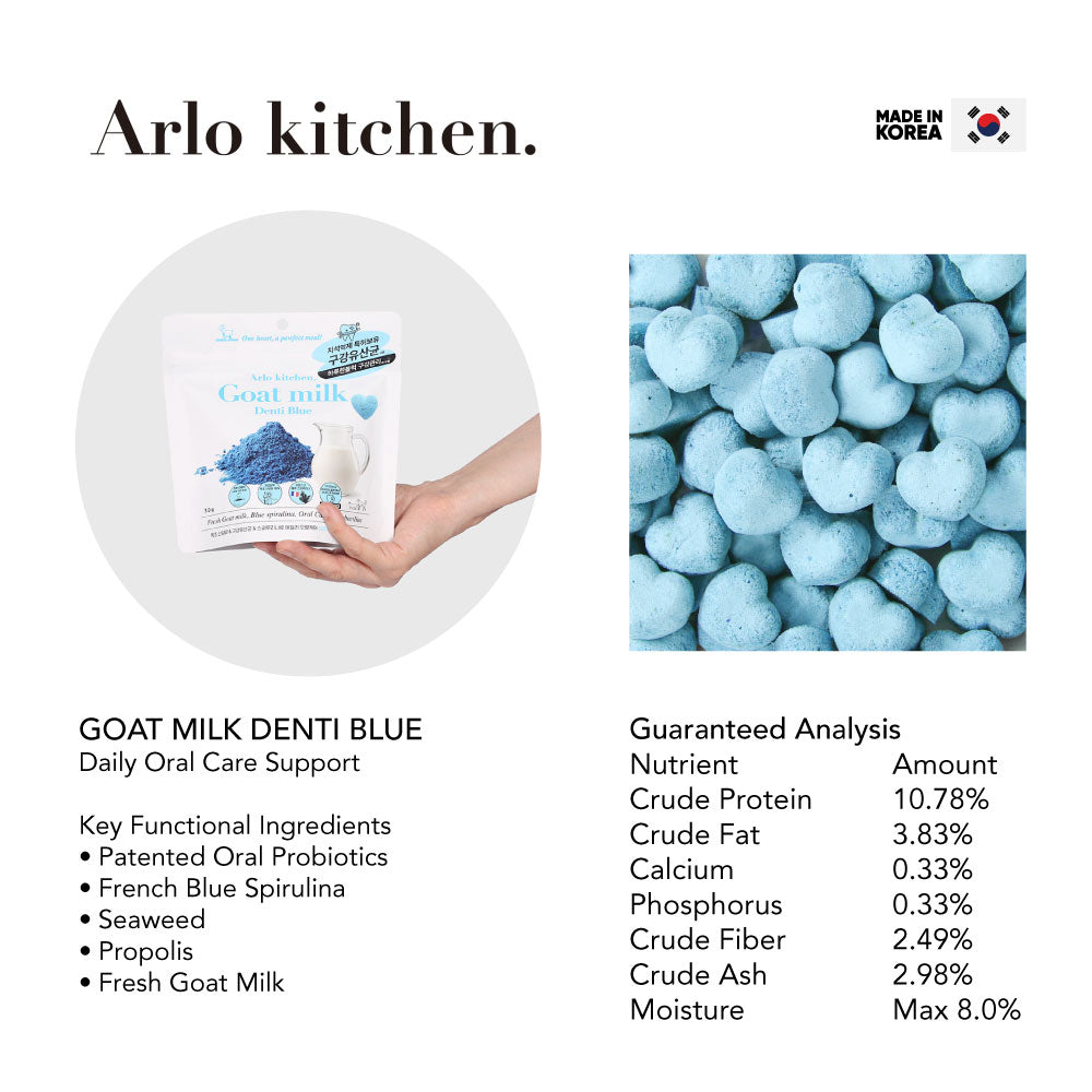 [ NEW! ] Arlo Kitchen Goat Milk Functional Treats - Premium Fresh Goat Milk Functional Freeze Dried Snacks for Dogs & Cats
