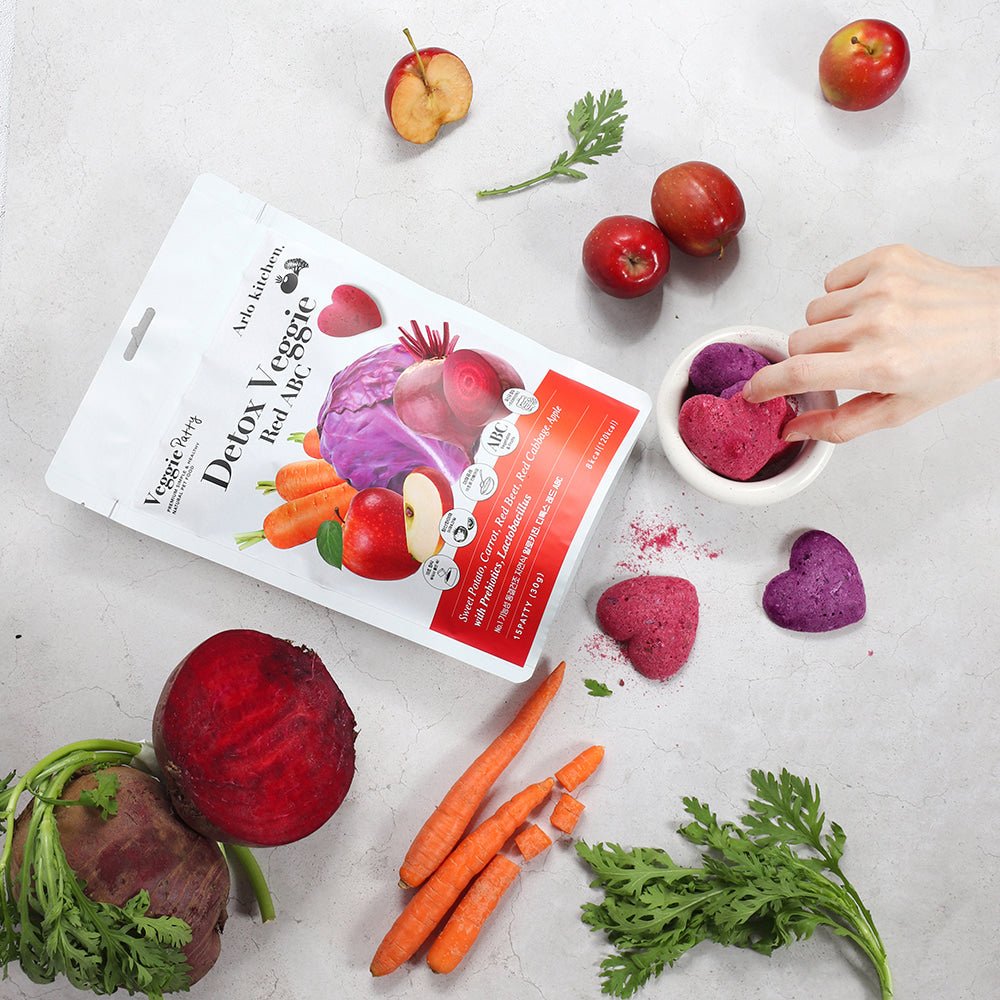 Arlo Kitchen (Korea) Detox Veggie for Dogs, 15 pcs - Detox Veggie, Purple, Yellow, White, Red, JEJU, Blue