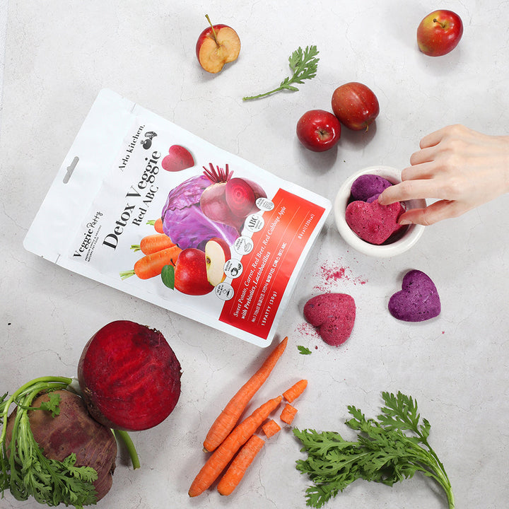 Arlo Kitchen (Korea) Detox Veggie for Dogs, 15 pcs - Detox Veggie, Purple, Yellow, White, Red, JEJU, Blue
