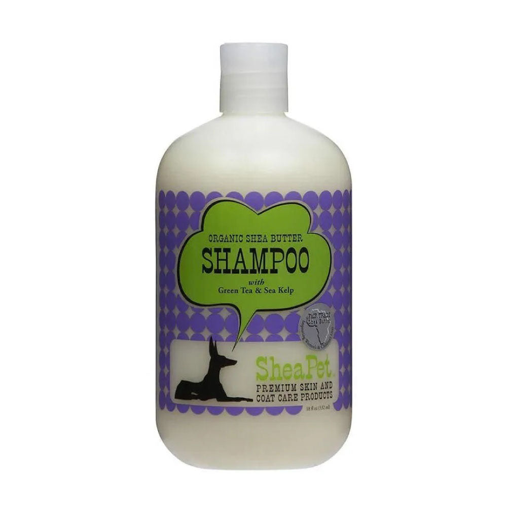 Shea Pet Shea Butter Hypoallergenic Dog Shampoo with Green Tea & Sea Kelp (18 oz / 532 ml)