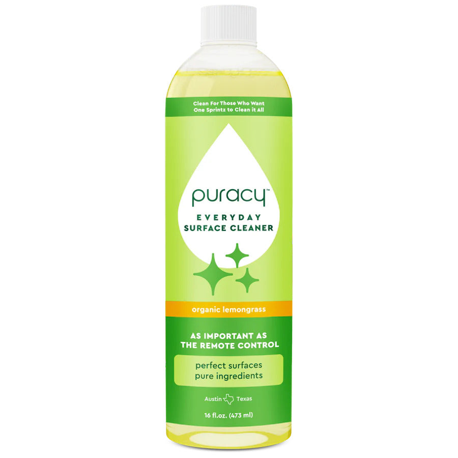 [New Look!] Puracy Natural Surface Cleaner Concentrate - Organic Lemongrass / Green Tea & Lime (473ml)