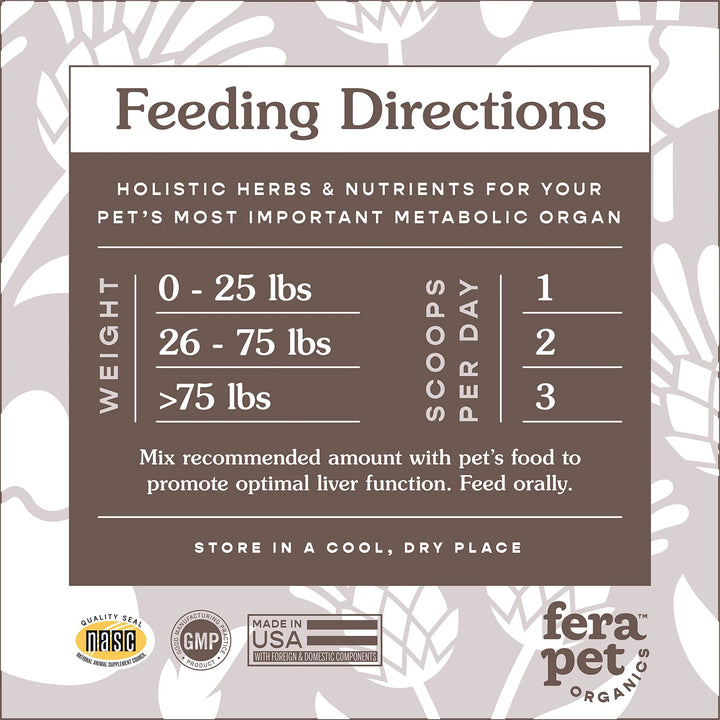 [NEW!] Fera Pet Organics - Liver Support for Dogs and Cats (72g)