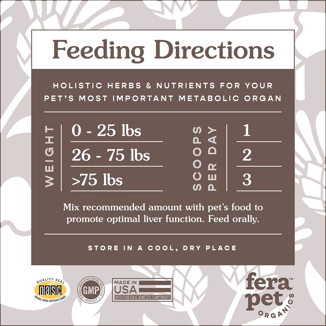 Fera Pet Organics - Liver Support for Dogs and Cats (72g)