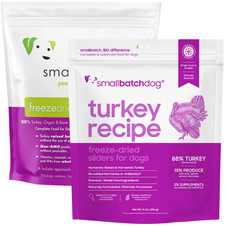 Smallbatch - Sliders Freeze Dried Raw Meals - Turkey (14 oz - 396.9g)