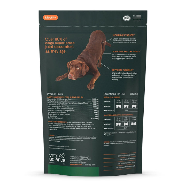 VetriScience Ultimate Strength Healthy Hip & Joint for Dogs - formerly GlycoFlex Plus Hip & Joint Supplement for Dogs