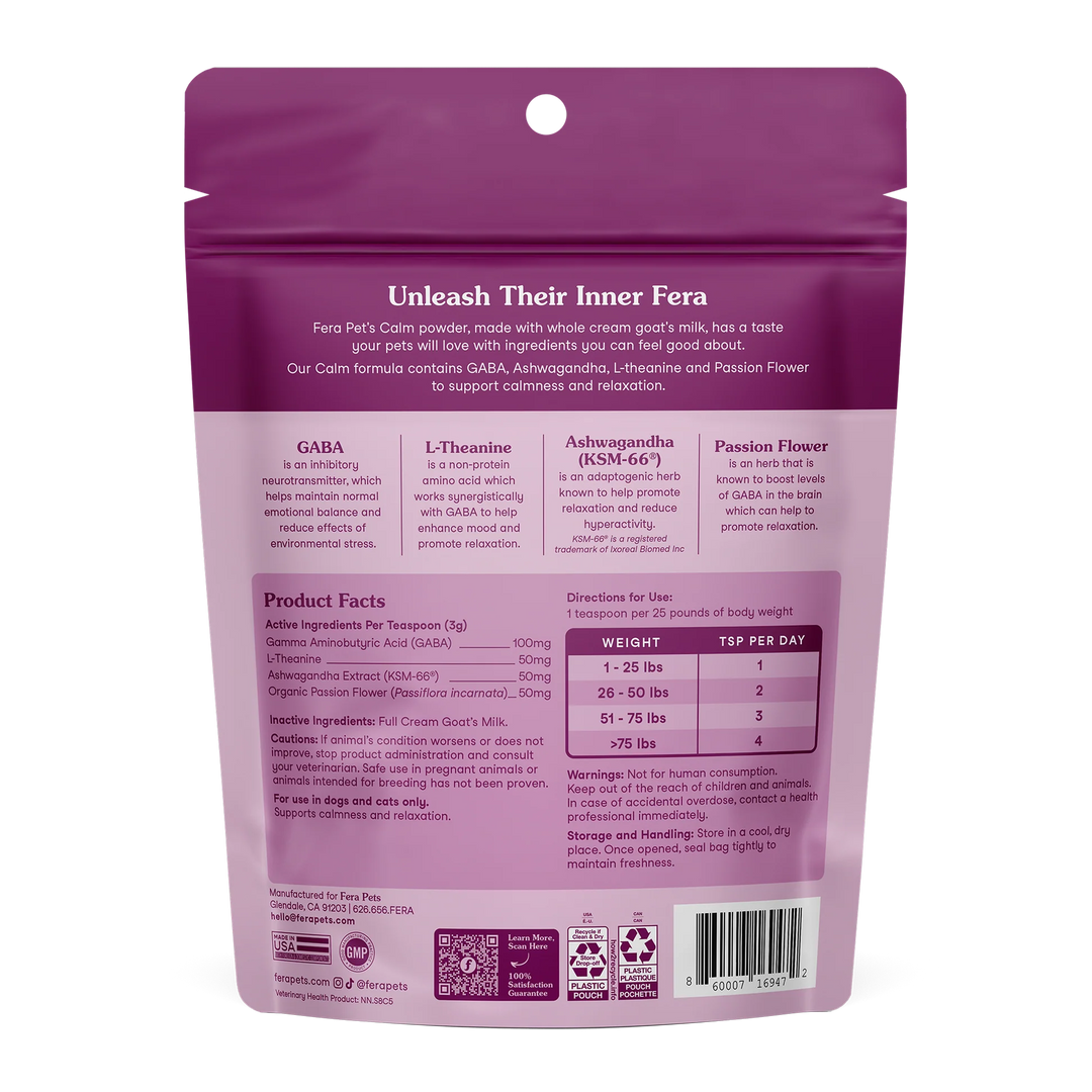 Fera Pets Calm Goat Milk Topper (180g)