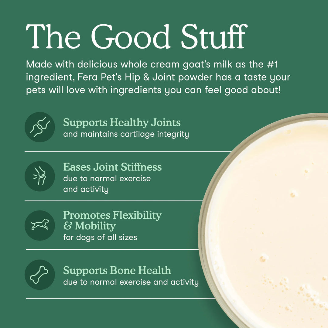 Fera Pets Hip + Joint Goat Milk Topper (180g)