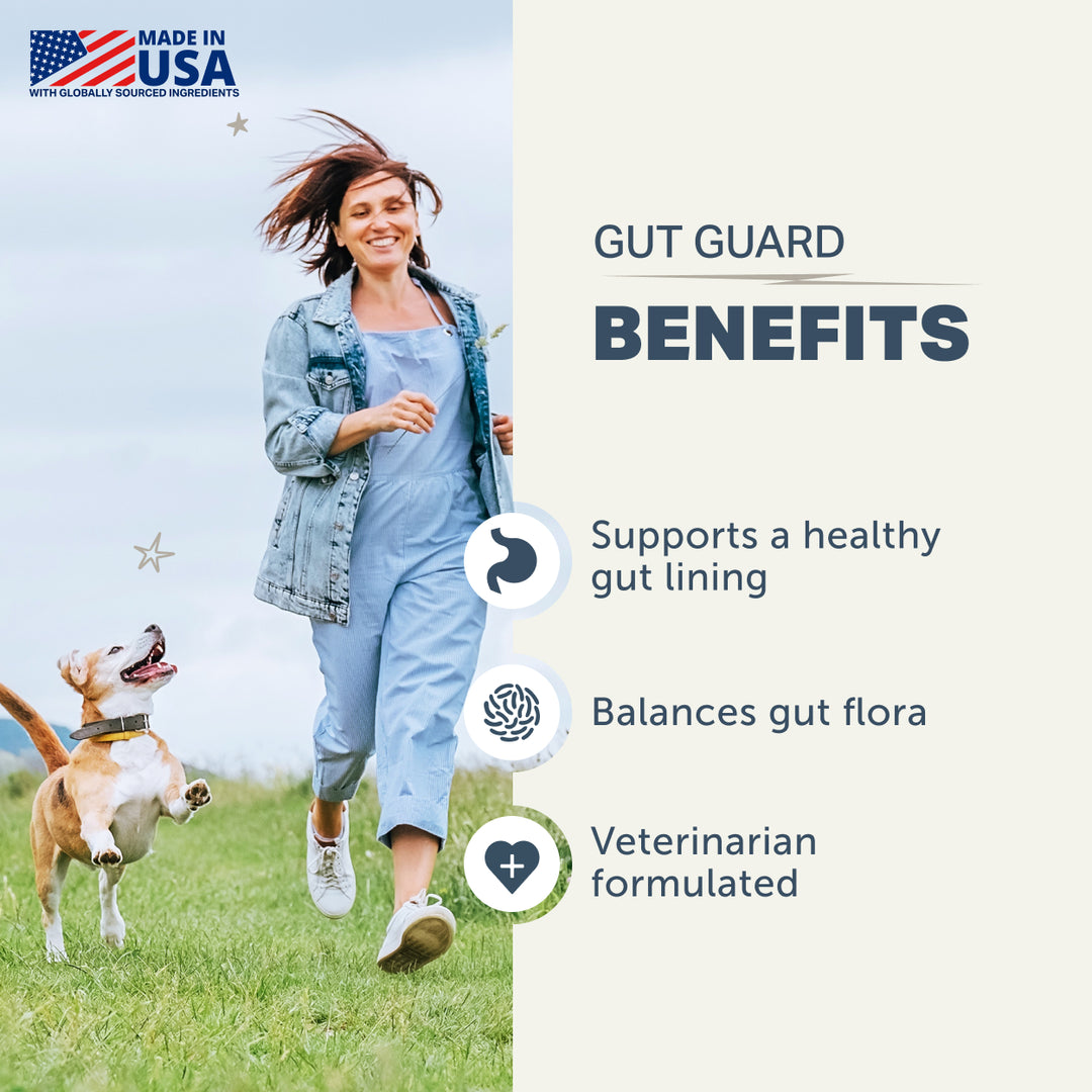 Four Leaf Rover GUT GUARD for Dogs (106g) . Soothing Gut Support for a Healthy Gut Lining