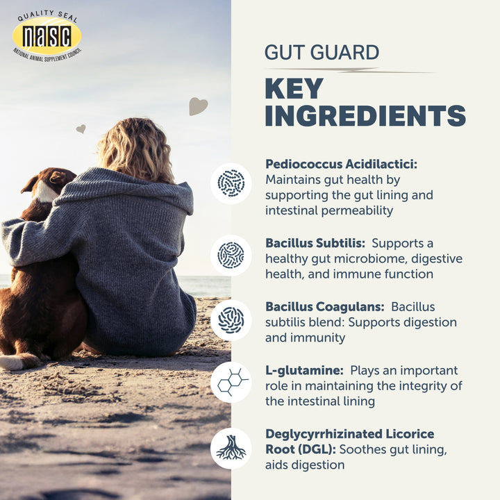 Four Leaf Rover GUT GUARD for Dogs (106g) . Soothing Gut Support for a Healthy Gut Lining