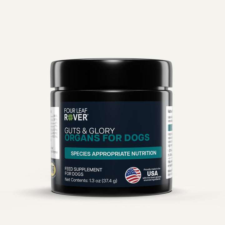Four Leaf Rover GUTS & GLORY Organs for Dogs (37.4g). Species Appropriate Nutrition