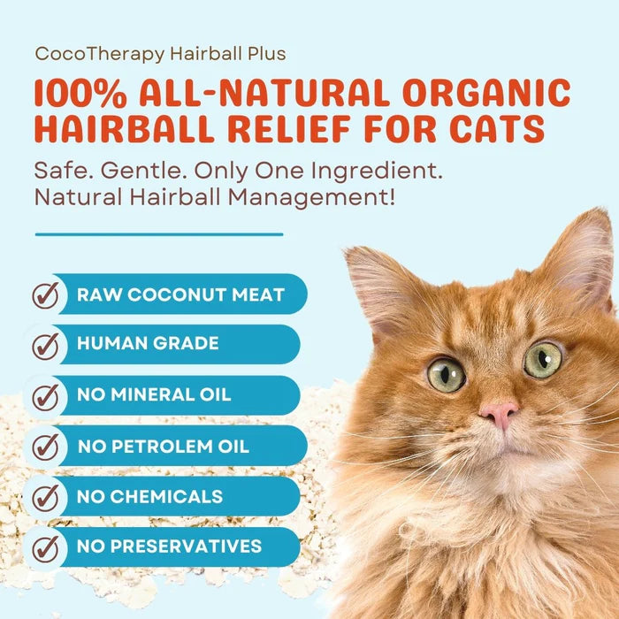 CocoTherapy® Organic Hairball Plus (198g) - Hairball management for cats & kittens