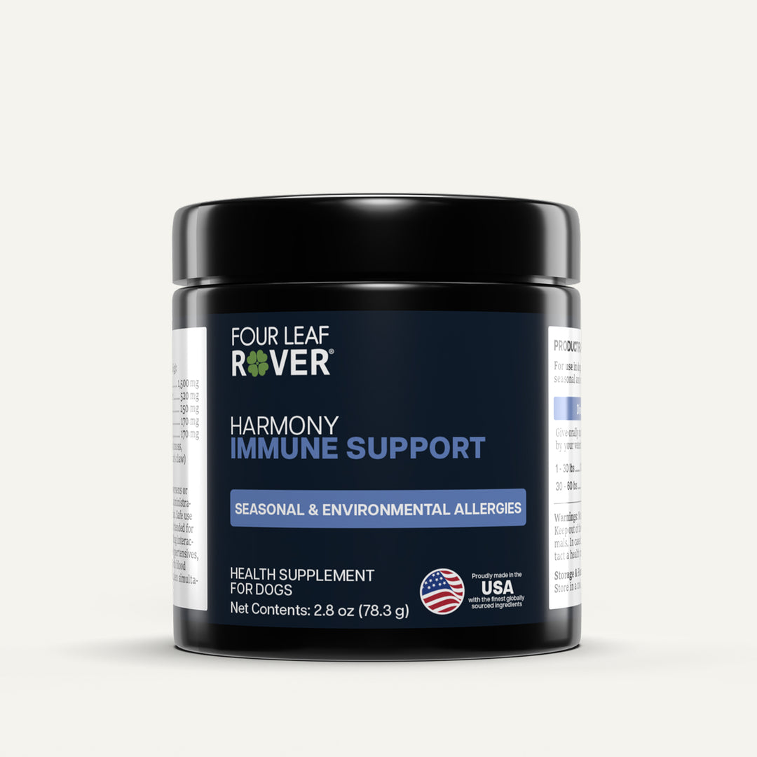 Four Leaf Rover HARMONY - Immune Support for Dogs (78.3g). Seasonal and Environmental Allergies