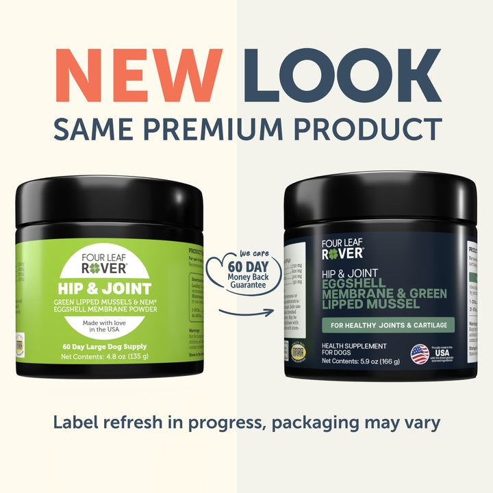 Four Leaf Rover Green Eggs - now rebranded to Hip & Joint - Natural Joint Support (63g / 135g)