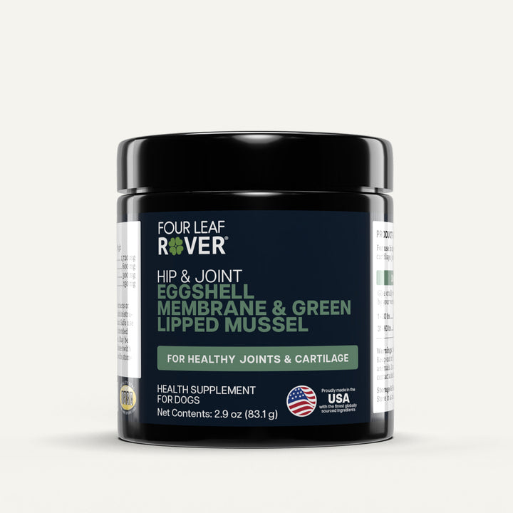 Four Leaf Rover HIP & JOINT. Eggshell Membrane and Green Lipped Mussel (83.1g/166g)