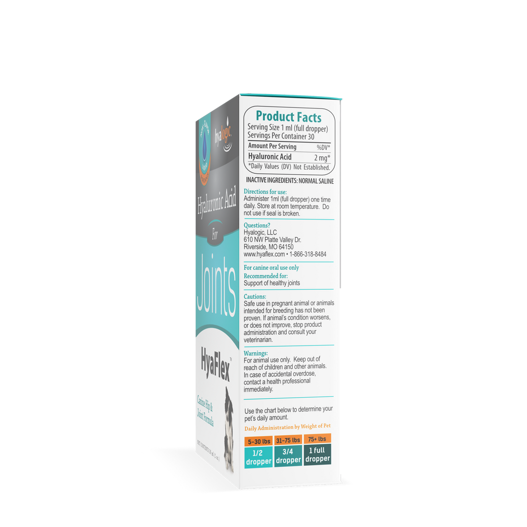 Hyalogic HyaFlex for Dogs - Overall Joint, Skin and Eye health (30 ml)
