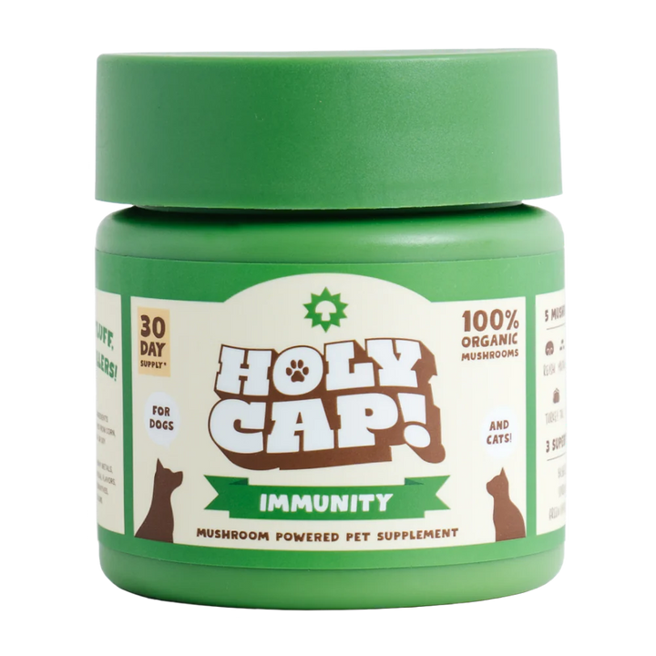 Holy Cap!  Mushroom Powdered Supplement - Immunity for Cats & Dogs (60g)