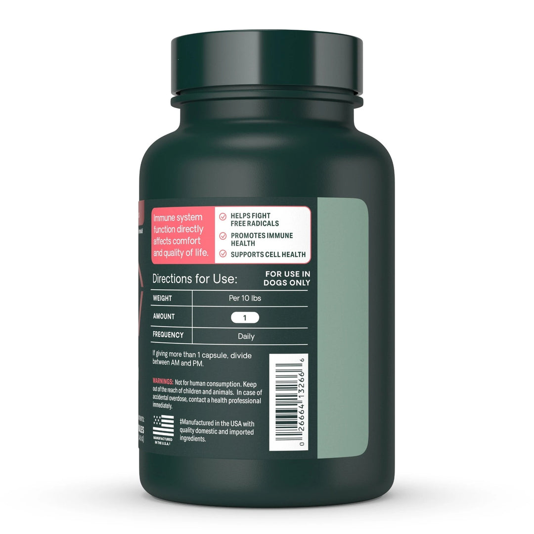 [NEW LOOK!] VetriScience Immunity Health for Small Dogs, formally known as Immune Plus - Immunity Support for Small Dogs (60 capsules)