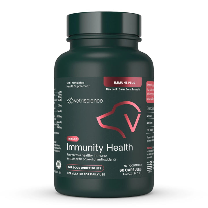 [NEW LOOK!] VetriScience Immunity Health for Small Dogs, formally known as Immune Plus - Immunity Support for Small Dogs (60 capsules)