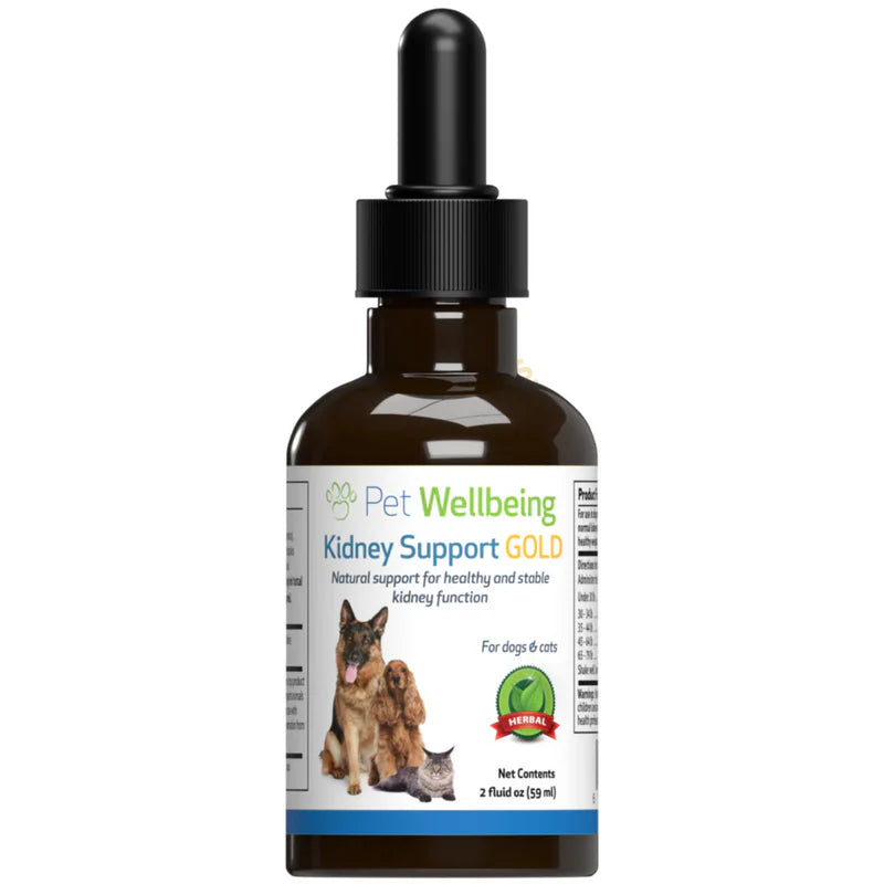 Pet Wellbeing - Kidney Support Gold - for Cats & Dogs Kidney Function