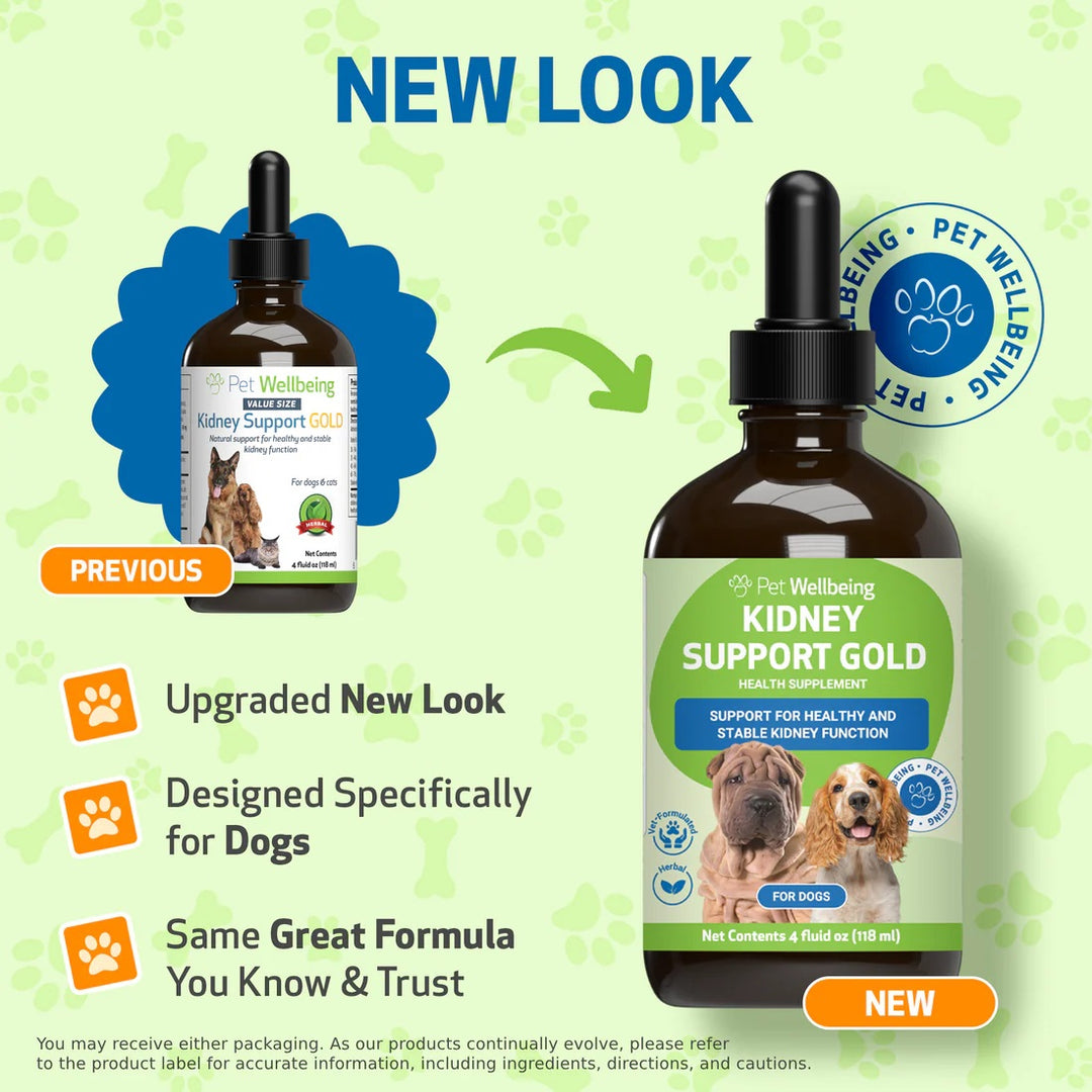 Pet Wellbeing - Kidney Support Gold - for Cats & Dogs Kidney Function