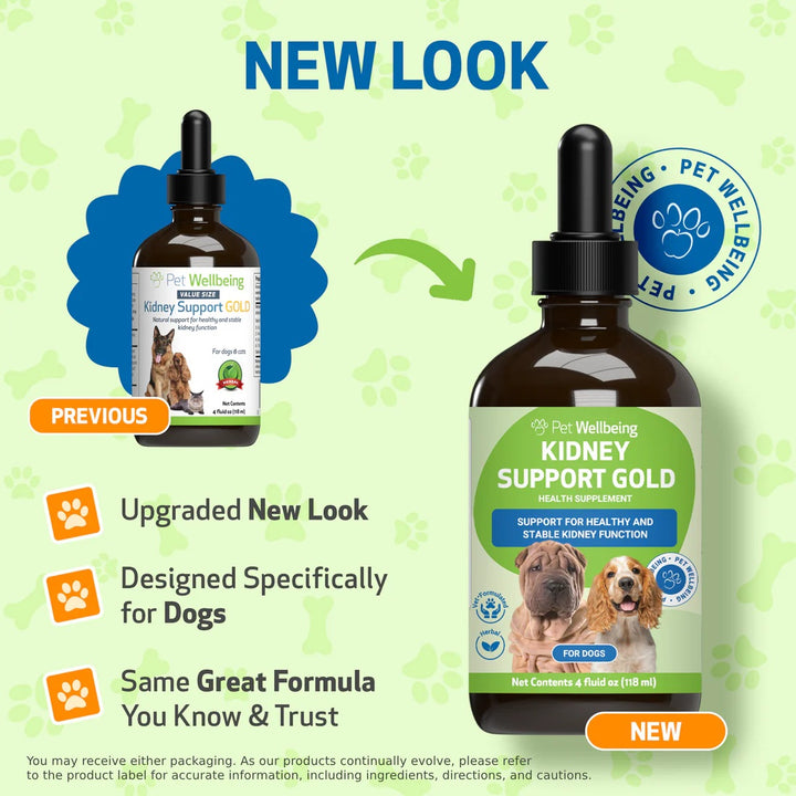 Pet Wellbeing - Kidney Support Gold - for Cats & Dogs Kidney Function