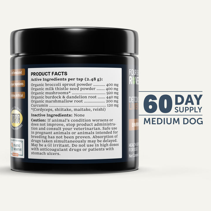 Four Leaf Rover Liver/Kidney Clean (37.2g) - Detox Support for Dogs